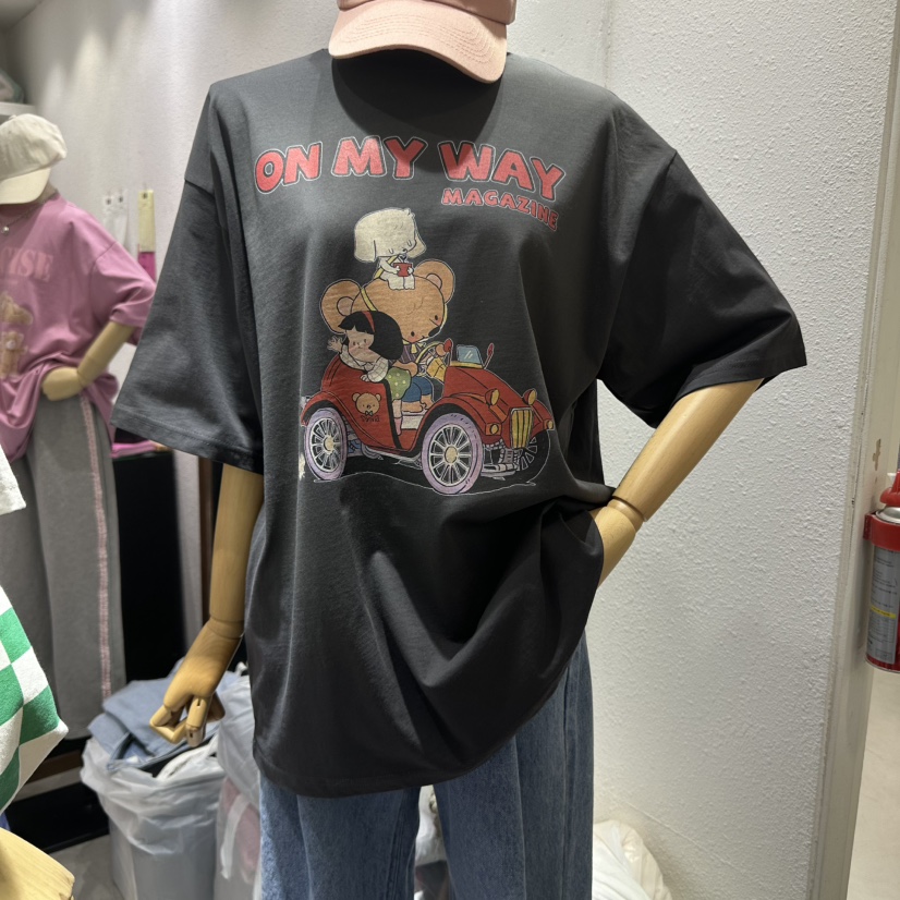 EVE直郵韓國代購㊣女裝新品25春夏職業時尚熱賣人氣推薦T恤EVET恤圖色1