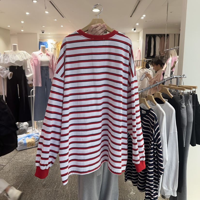 CELINA直郵韓國代購㊣女裝新品職業休閑熱賣25春夏推薦長袖T恤CELI_NA長袖T恤