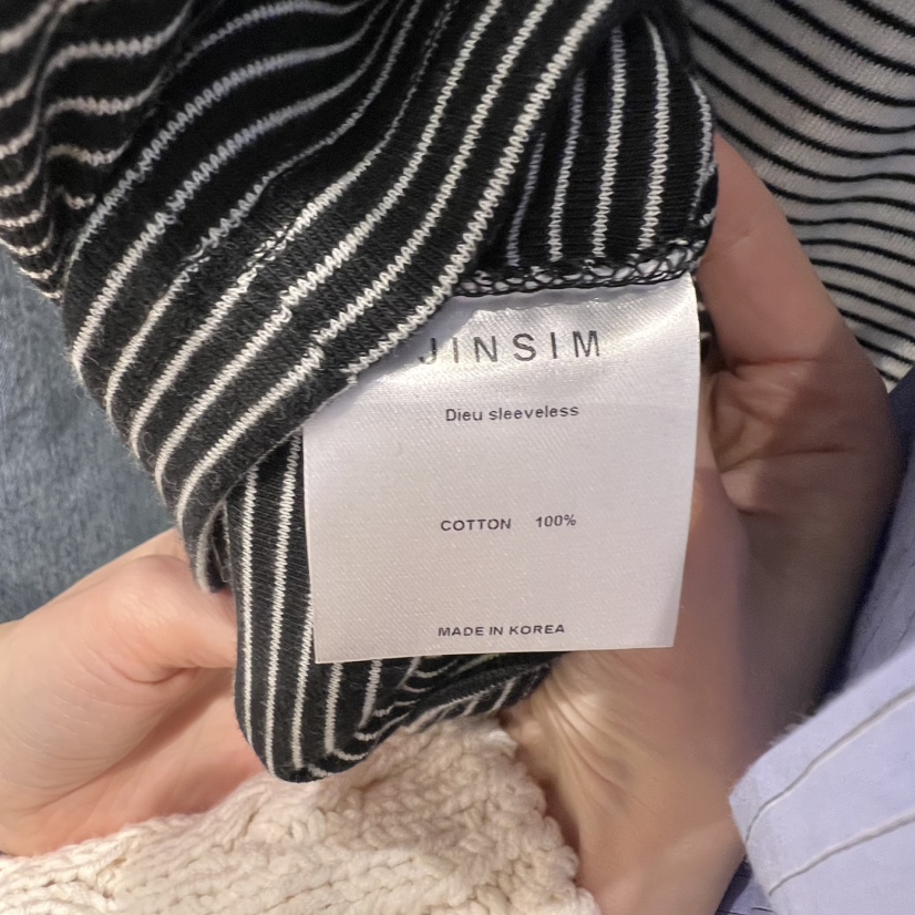 JINSIM直郵韓國代購㊣女裝新款人氣時尚25春夏推薦吊帶背心JINSIM吊帶/背心