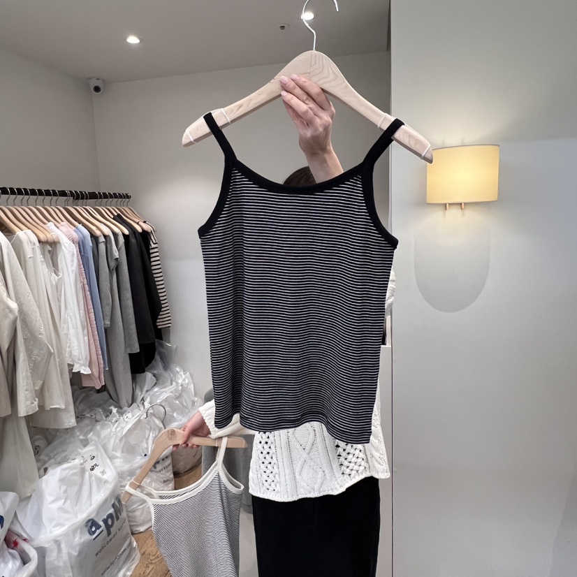 JINSIM直郵韓國代購㊣女裝新款人氣時尚25春夏推薦吊帶背心JINSIM吊帶/背心圖色2