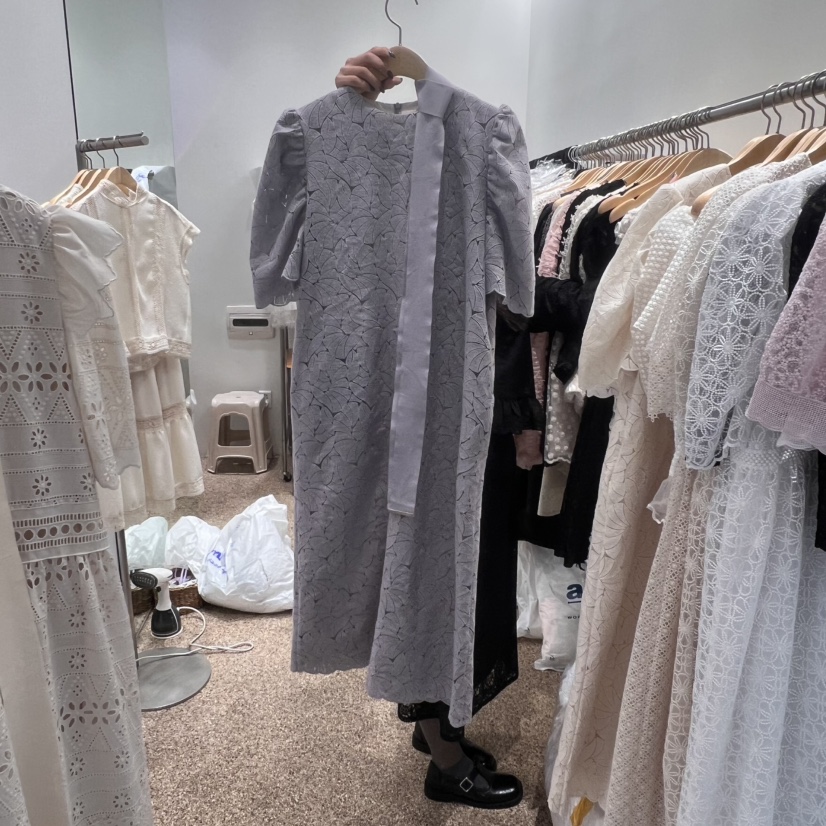 A韓國直郵㊣女裝新款熱賣休閑時尚人氣25春夏推薦連衣裙含腰帶A STORE連衣裙圖色3