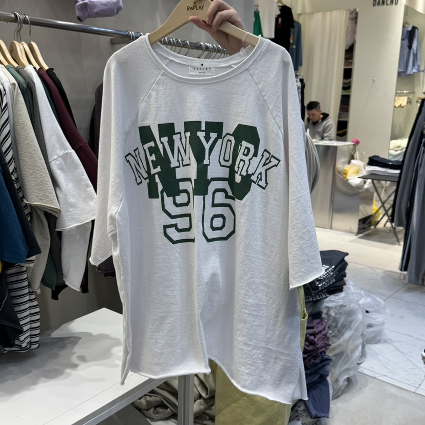 REPLAY韓國㊣直郵東大門代購女裝新款時尚休閑熱賣推薦人氣T恤REPLAYT恤圖色1