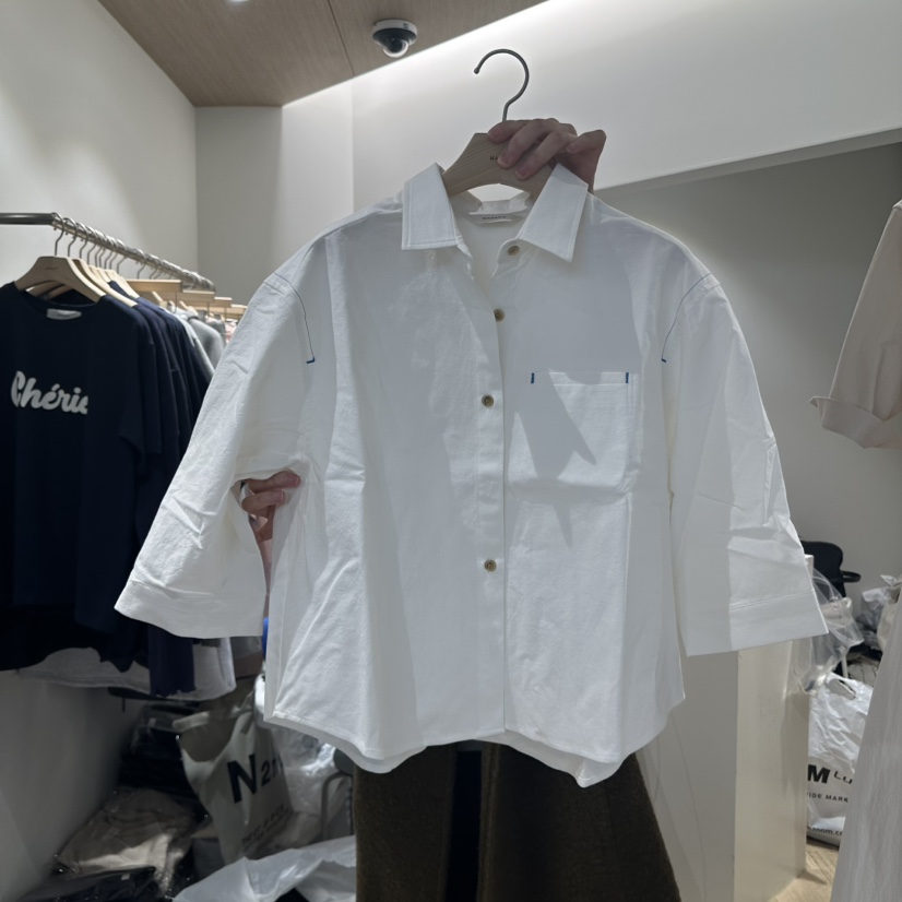 MARANT韓國直郵㊣東大門實拍女裝新款時尚推薦25春夏襯衫蕾絲衫MARANT襯衫/蕾絲衫圖色3