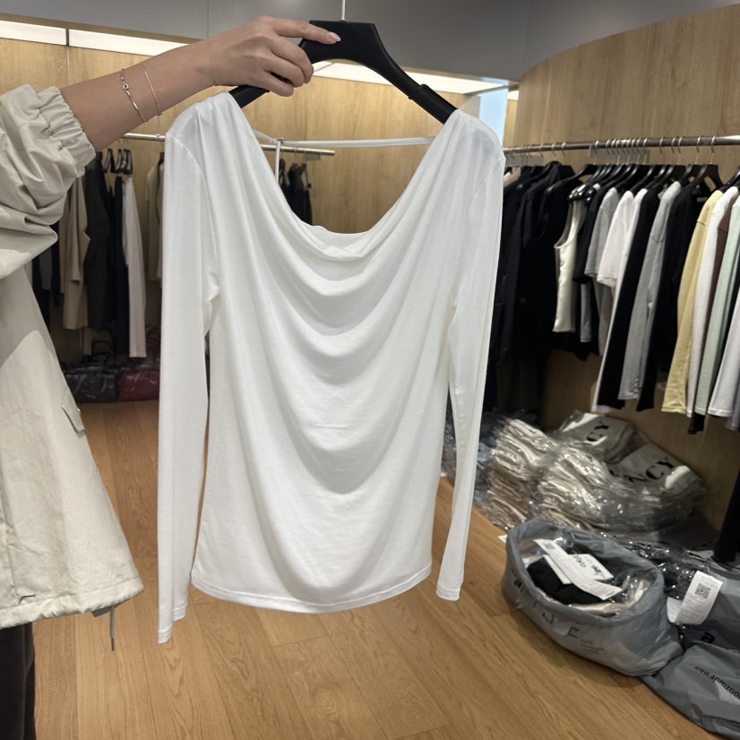 LEFANCY直郵韓國代購㊣女裝新品熱賣休閑職業推薦時尚長袖T恤LEFANCY長袖T恤