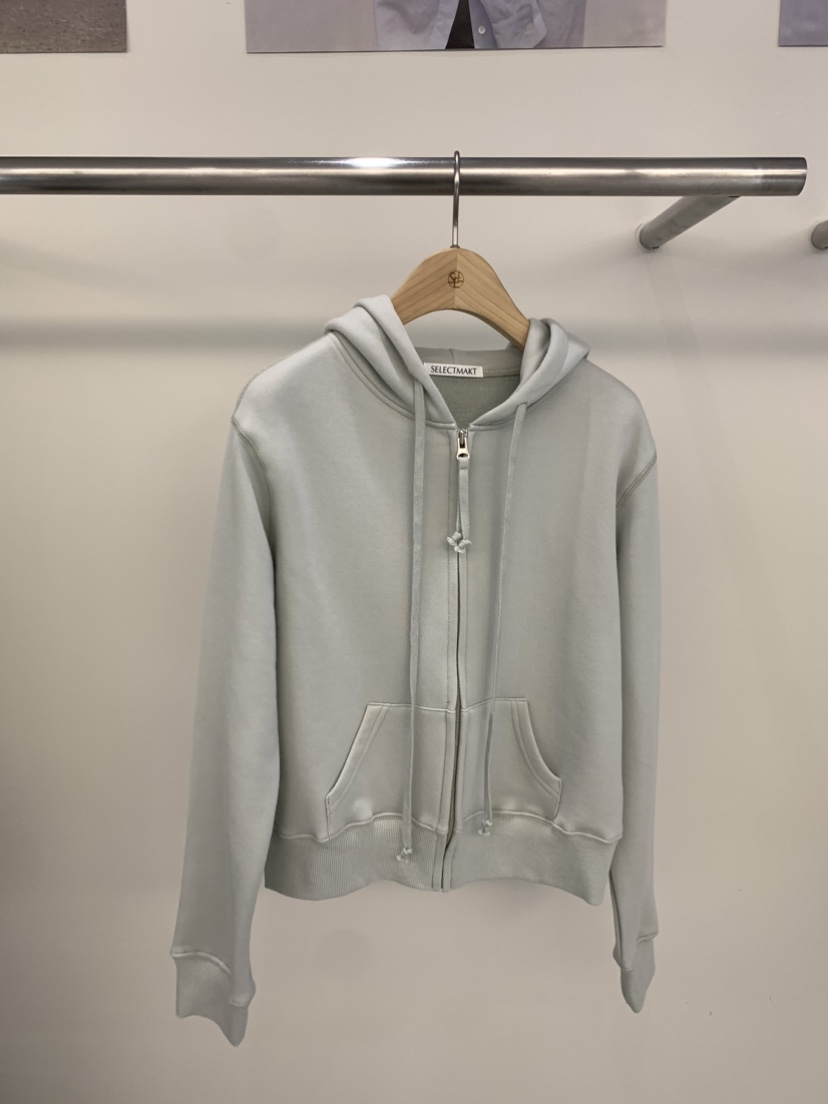 SELECT MARKET韓國㊣直郵東大門代購女裝新品25春夏衛衣拉鏈兜帽SELECT MARKET衛衣