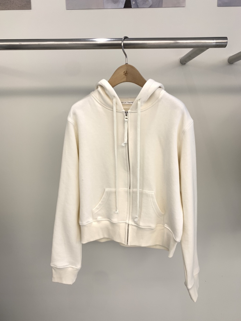 SELECT MARKET韓國㊣直郵東大門代購女裝新品25春夏衛衣拉鏈兜帽SELECT MARKET衛衣圖色2