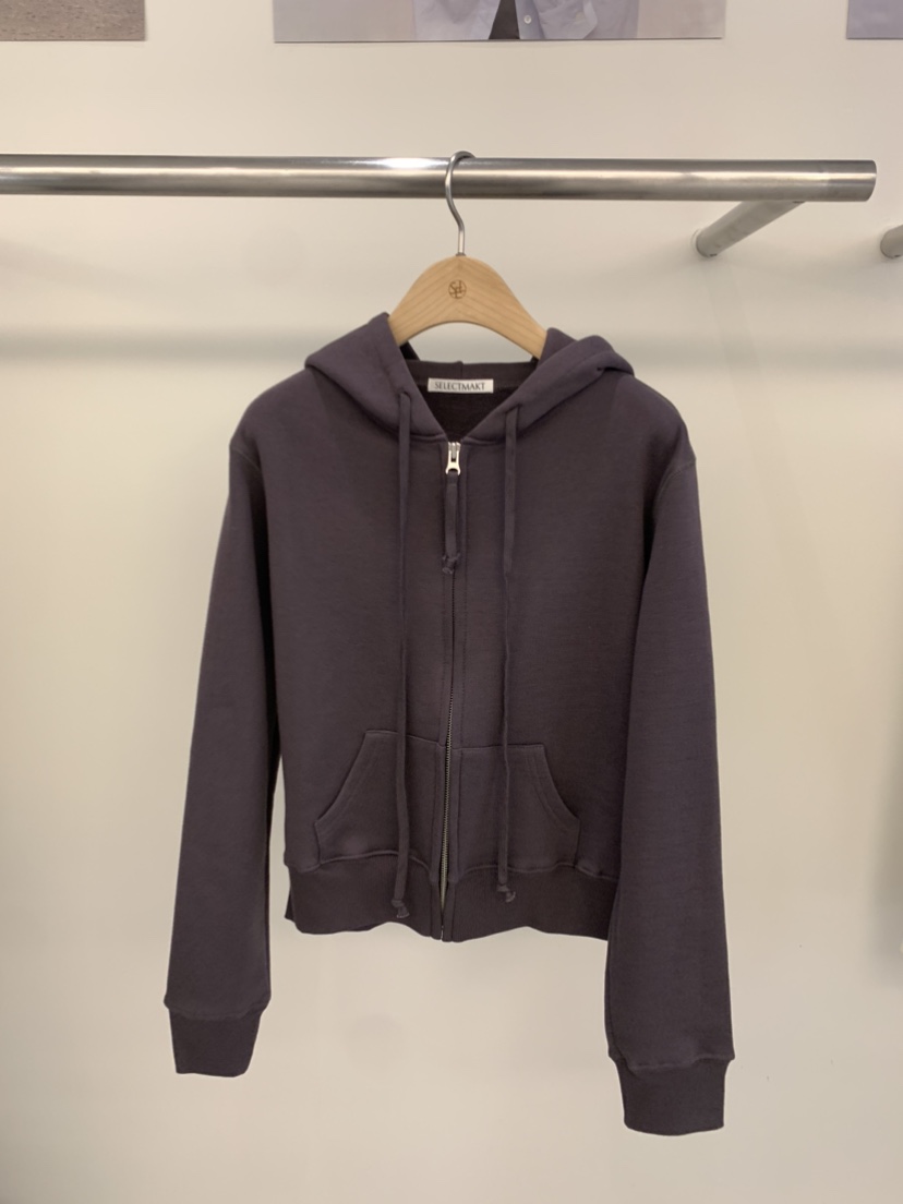 SELECT MARKET韓國㊣直郵東大門代購女裝新品25春夏衛衣拉鏈兜帽SELECT MARKET衛衣圖色3