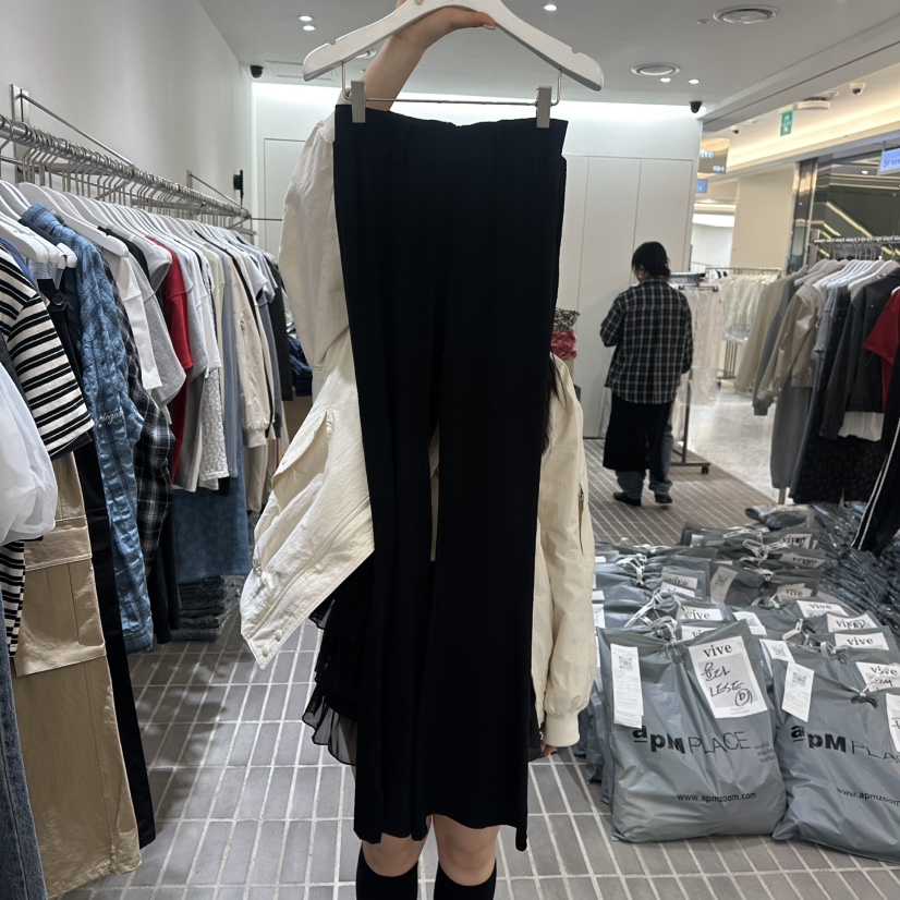 VIVE韓國㊣直郵東大門代購女裝新品熱賣時尚25春夏人氣休閑褲VIVE休閑褲圖色2