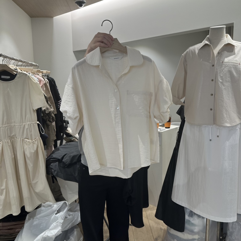 MARANT韓國直郵㊣女裝新品推薦休閑熱賣時尚職業襯衫蕾絲衫MARANT襯衫/蕾絲衫圖色1