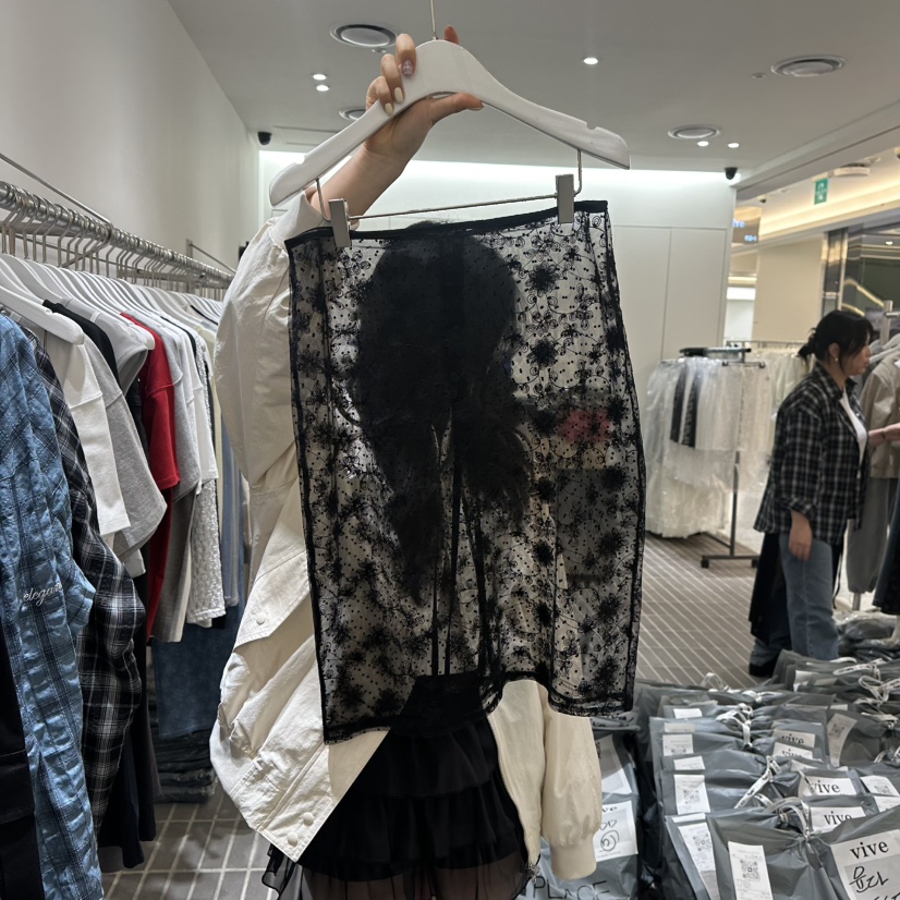 VIVE韓國直郵㊣女裝新品時尚熱賣人氣職業推薦半身裙中短裙VIVE半身裙/中短裙圖色2