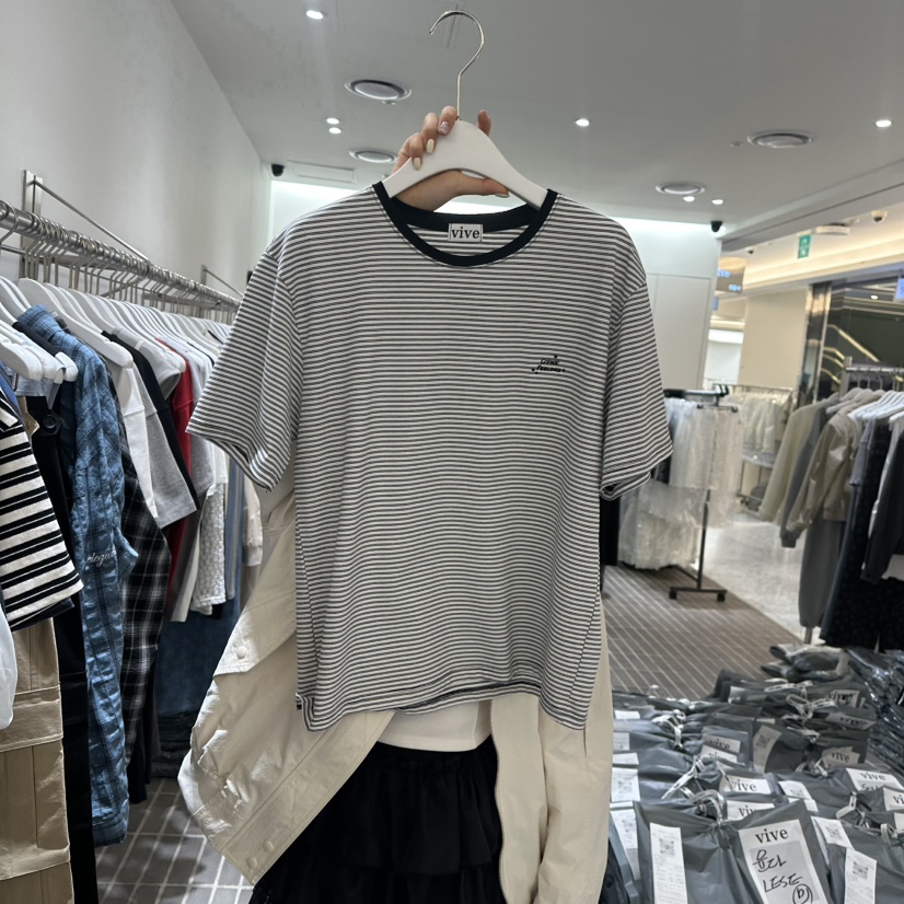 VIVE韓國直郵㊣東大門實拍女裝新品職業熱賣推薦休閑人氣T恤VIVET恤圖色4