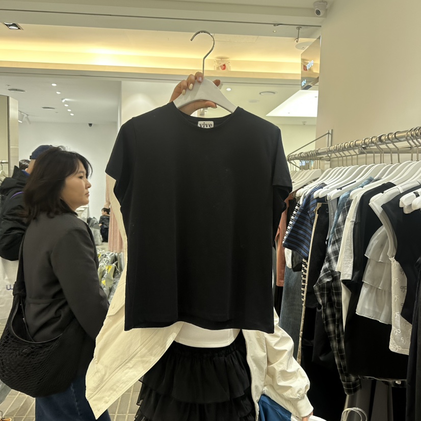 VIVE直郵韓國代購㊣女裝新品職業時尚熱賣推薦25春夏人氣T恤VIVET恤圖色3