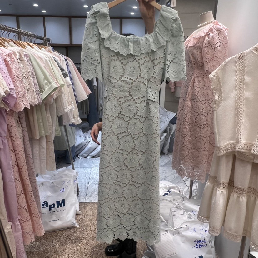 A韓國直郵㊣東大門實拍女裝新款休閑職業時尚25春夏熱賣連衣裙A STORE連衣裙圖色2