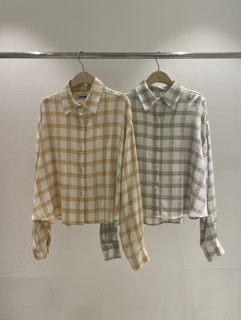 ROOMS SHOP韓國直郵㊣東大門實拍女裝新品休閑熱賣襯衫蕾絲衫ROOMS_SHOP襯衫/蕾絲衫