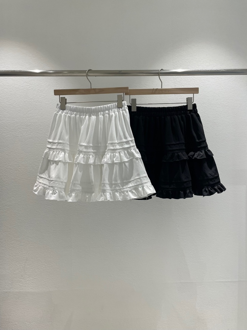 ROOMS SHOP韓國直郵㊣東大門實拍女裝新款職業熱賣短裙褶皺ROOMS_SHOP短裙