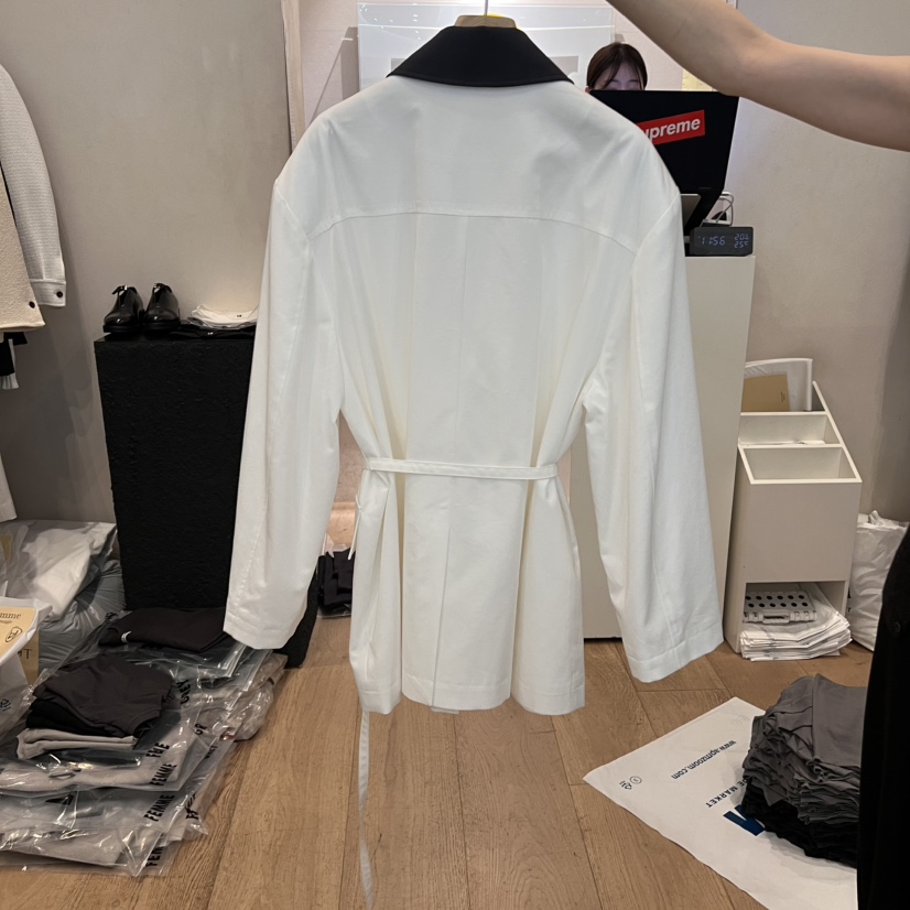 LA MAGIE FEMME韓國㊣直郵東大門代購女裝新品時尚夾克含腰繩Lamagie Femme夾克