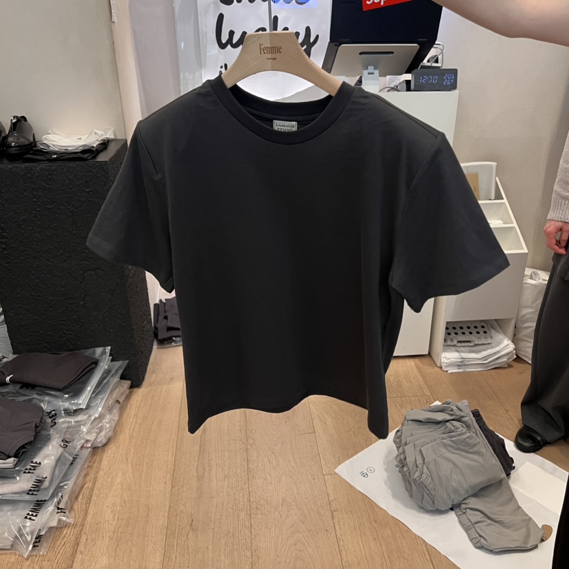 LA MAGIE FEMME韓國直郵㊣東大門實拍女裝新品職業休閑T恤Lamagie FemmeT恤圖色3