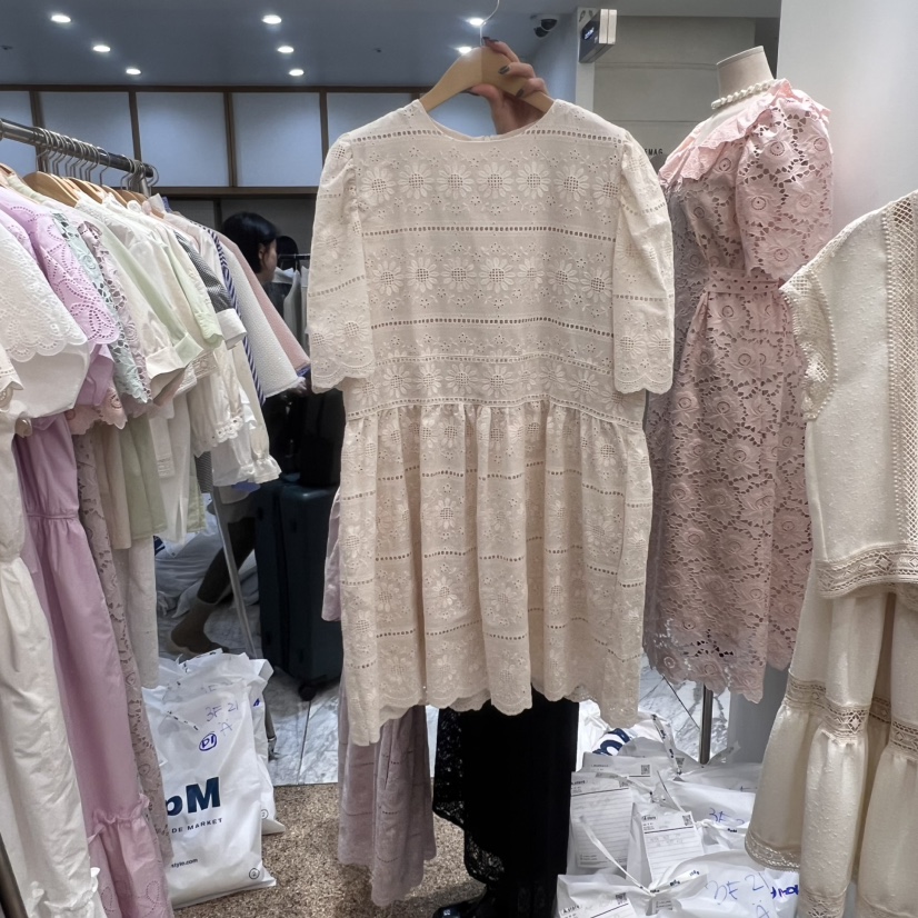 A直郵韓國代購㊣女裝新款推薦休閑人氣職業熱賣25春夏連衣裙A STORE連衣裙圖色2