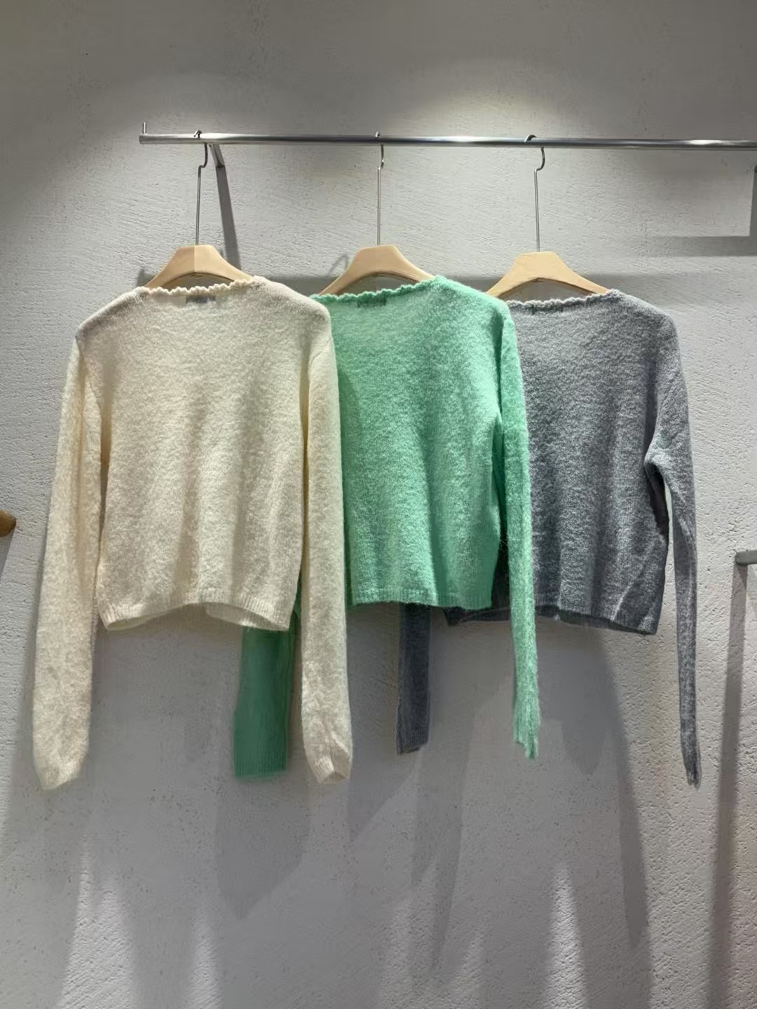 WHERELL韓國㊣直郵東大門代購女裝新品25春夏人氣熱賣針織衫GROW-WHERELL針織衫