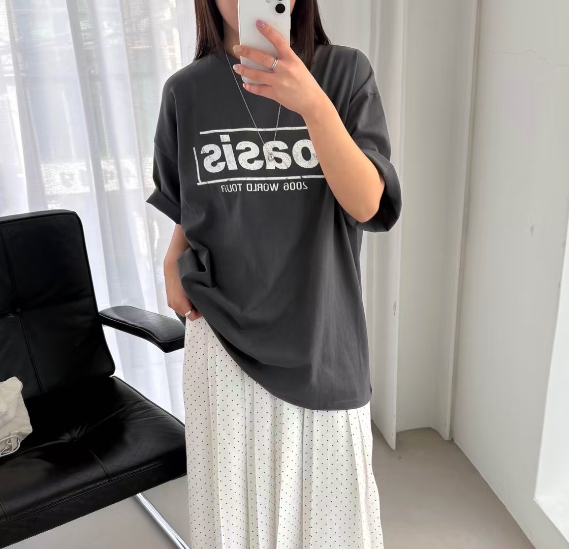 WHERELL直郵韓國代購㊣女裝新品職業休閑推薦時尚熱賣人氣T恤GROW-WHERELLT恤