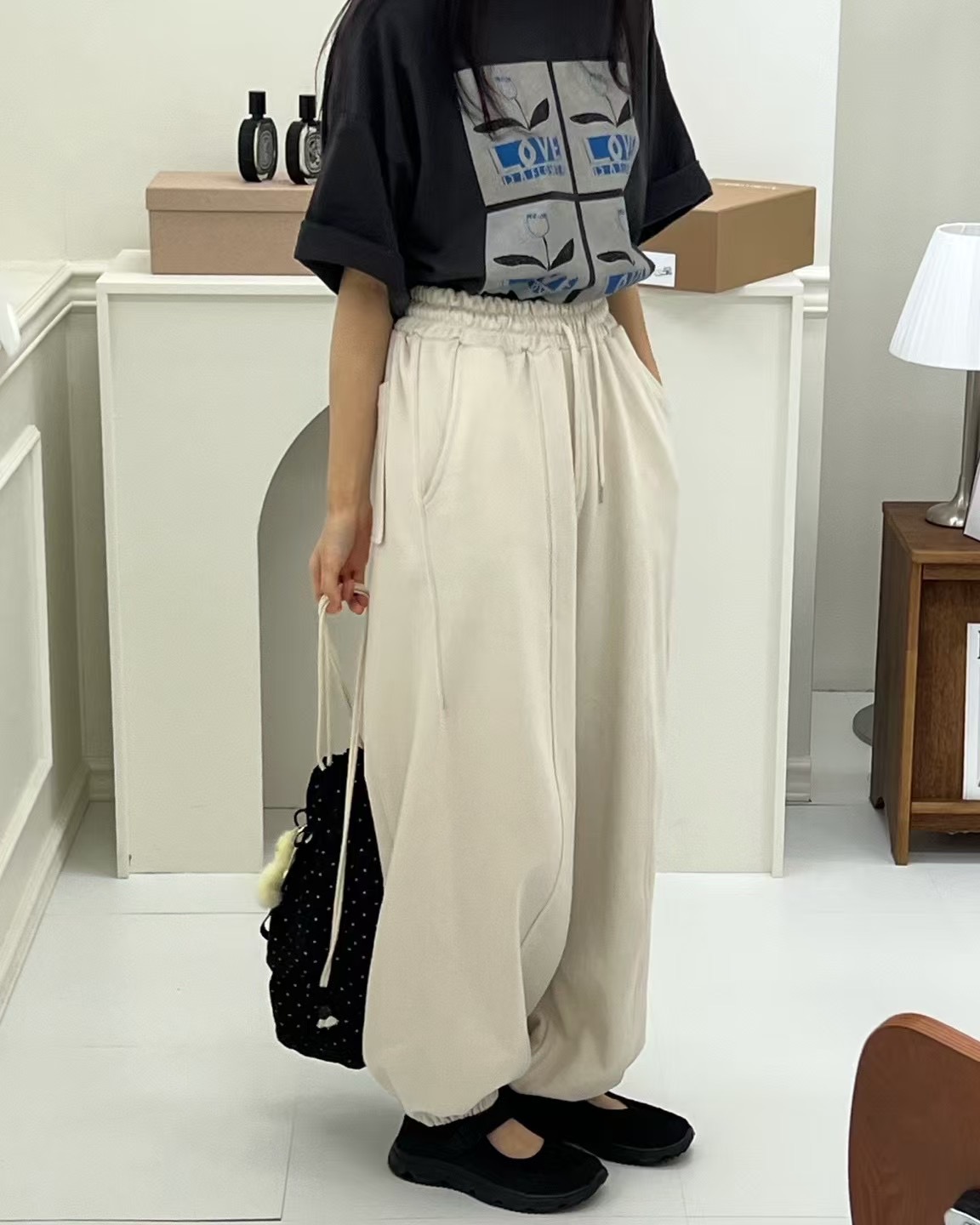 TERROIR直郵韓國代購㊣女裝新款人氣職業熱賣時尚休閑休閑褲TERROIR休閑褲
