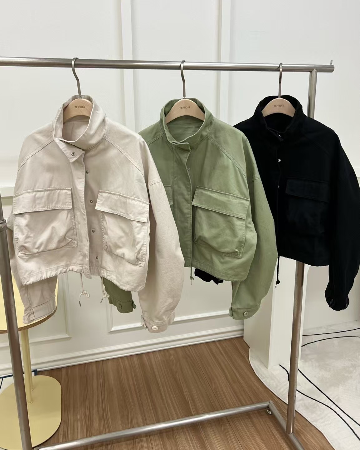TERROIR韓國直郵㊣東大門實拍女裝新品休閑25春夏推薦職業夾克TERROIR夾克圖色3左三色