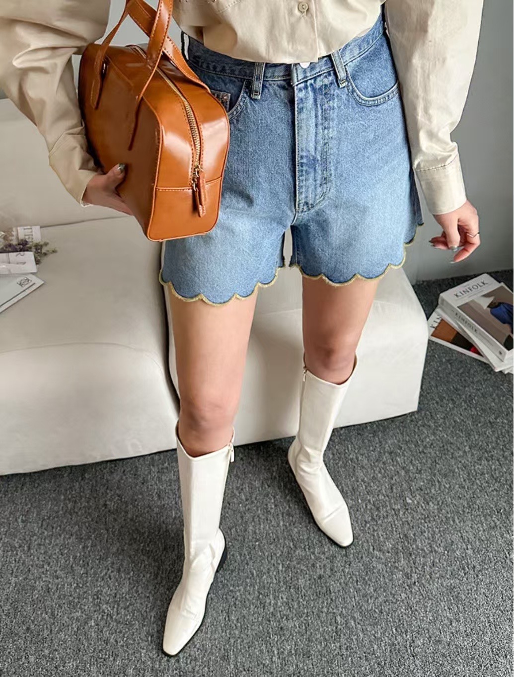 L V C直郵韓國代購㊣女裝新款人氣時尚推薦休閑25春夏短褲L_V_C短褲