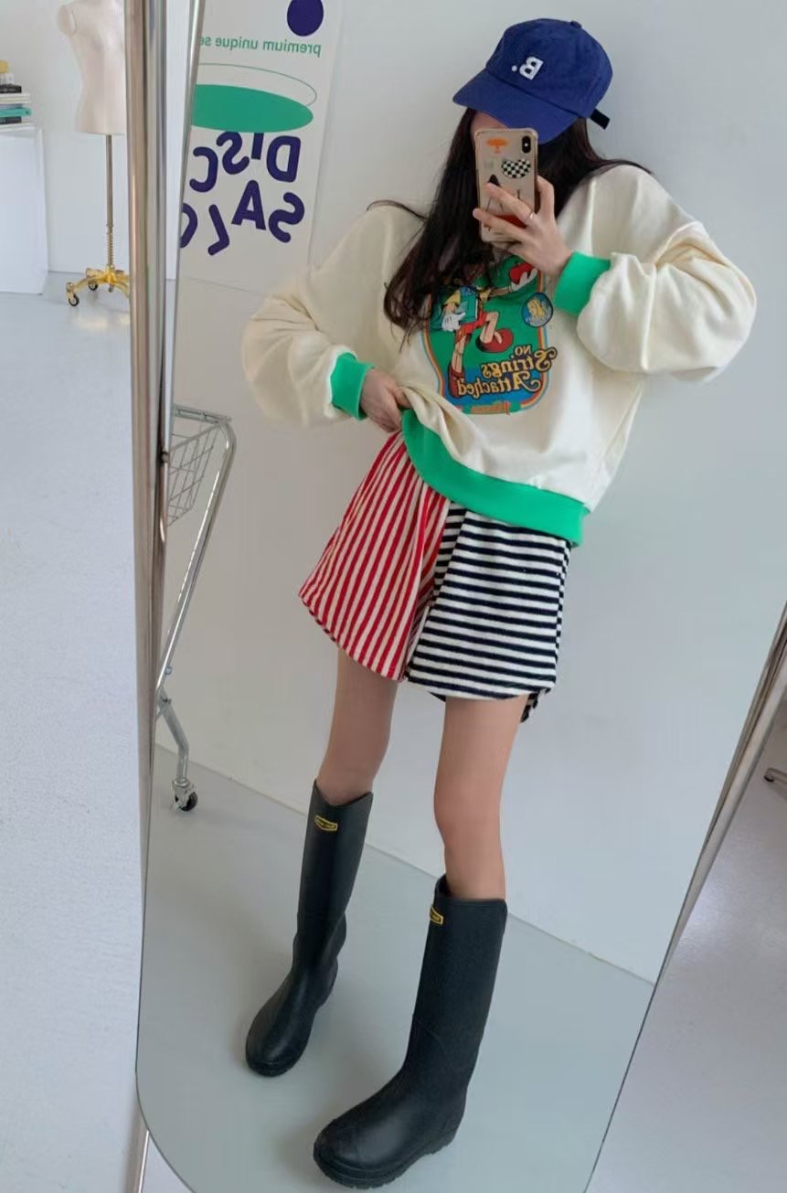 L V C韓國直郵㊣東大門實拍女裝新品25春夏時尚休閑人氣衛衣L_V_C衛衣