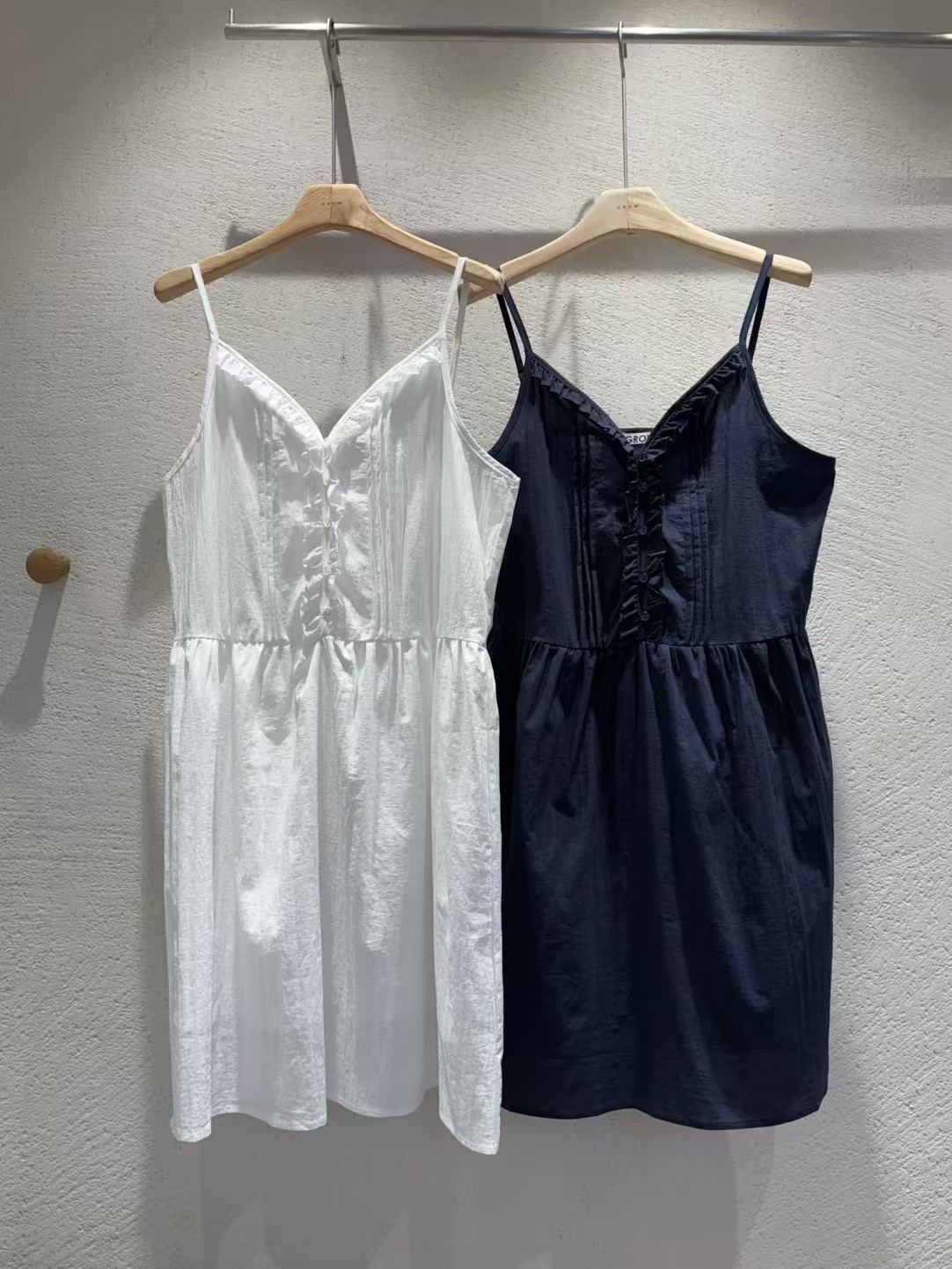 WHERELL韓國㊣直郵東大門代購女裝新品職業熱賣25春夏連衣裙GROW-WHERELL連衣裙
