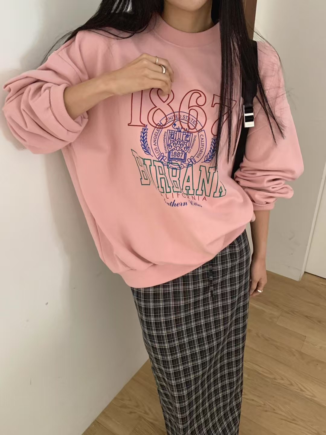 WHERELL直郵韓國代購㊣女裝新款熱賣25春夏人氣推薦時尚衛衣GROW-WHERELL衛衣
