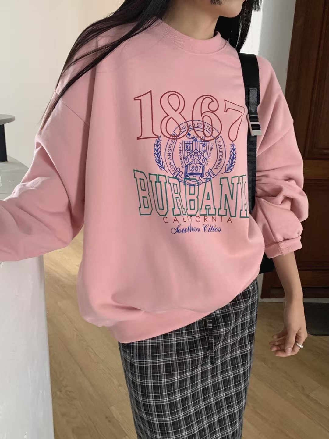WHERELL直郵韓國代購㊣女裝新款熱賣25春夏人氣推薦時尚衛衣GROW-WHERELL衛衣