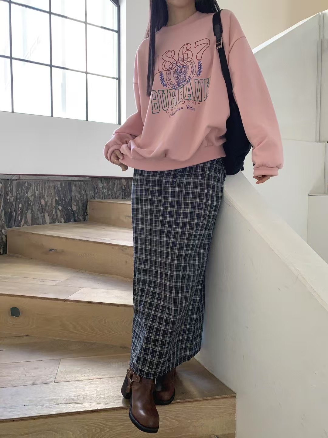 WHERELL直郵韓國代購㊣女裝新款熱賣25春夏人氣推薦時尚衛衣GROW-WHERELL衛衣