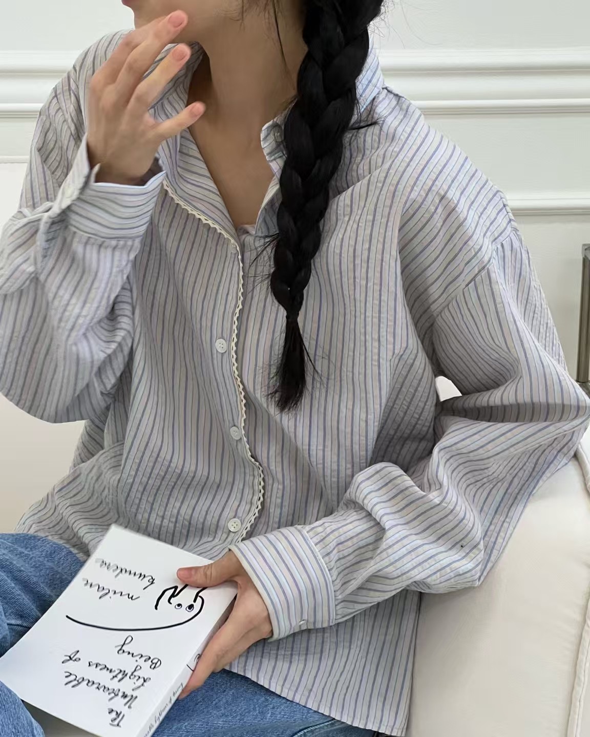 TERROIR韓國直郵㊣女裝新款休閑職業推薦熱賣人氣襯衫蕾絲衫TERROIR襯衫/蕾絲衫