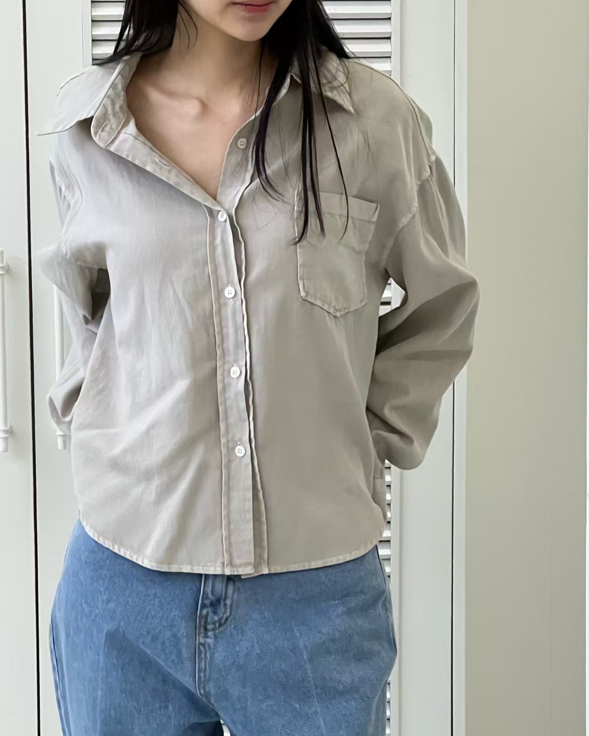 TERROIR直郵韓國代購㊣女裝新款職業熱賣休閑推薦襯衫蕾絲衫TERROIR襯衫/蕾絲衫圖色3