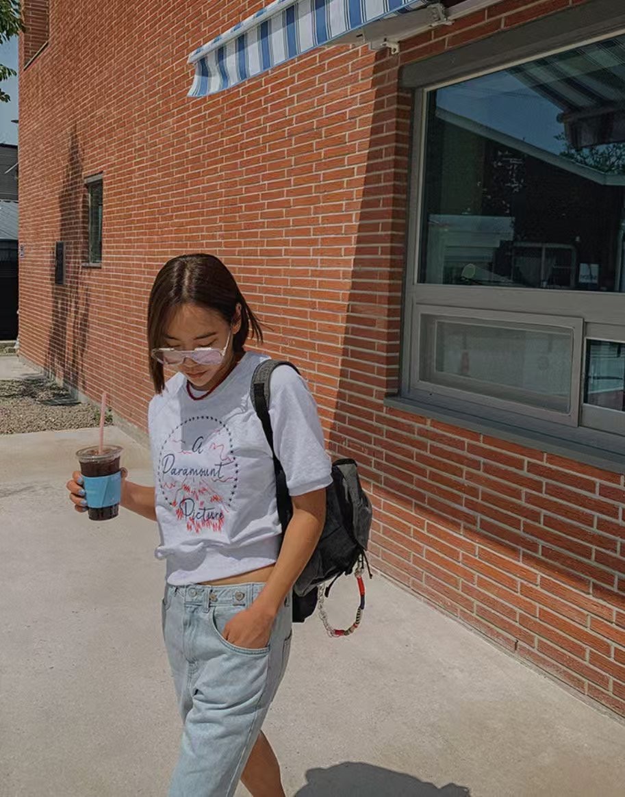 L V C韓國直郵㊣女裝新款休閑推薦人氣職業25春夏時尚短褲L_V_C短褲