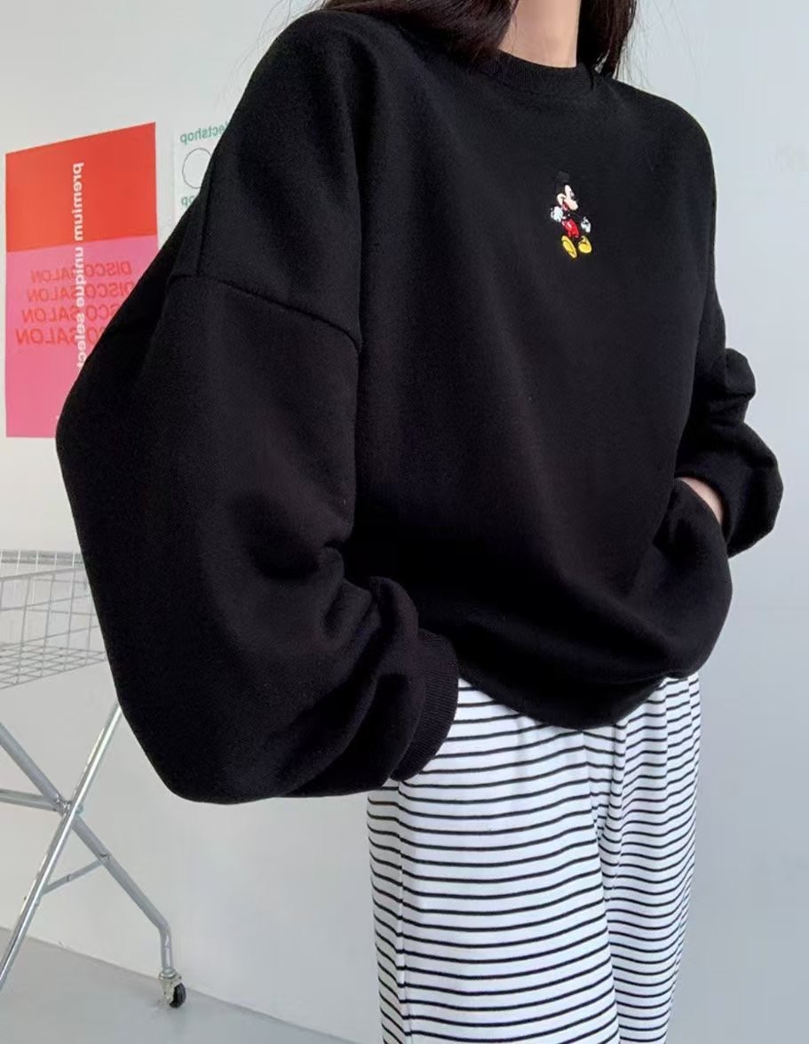 L V C直郵韓國代購㊣女裝新款25春夏人氣推薦時尚衛衣刺繡L_V_C衛衣圖色3