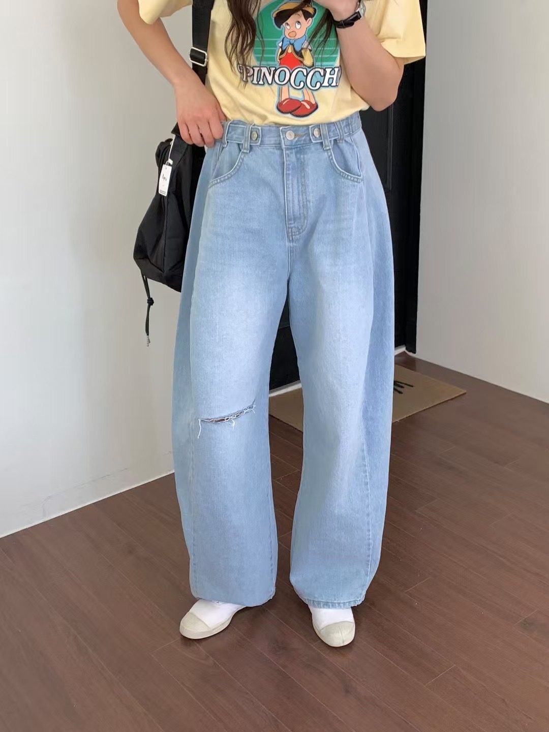 L V C韓國㊣直郵東大門代購女裝新品熱賣25春夏推薦牛仔褲L_V_C牛仔褲