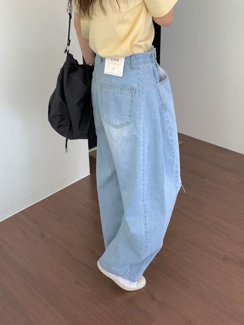 L V C韓國㊣直郵東大門代購女裝新品熱賣25春夏推薦牛仔褲L_V_C牛仔褲