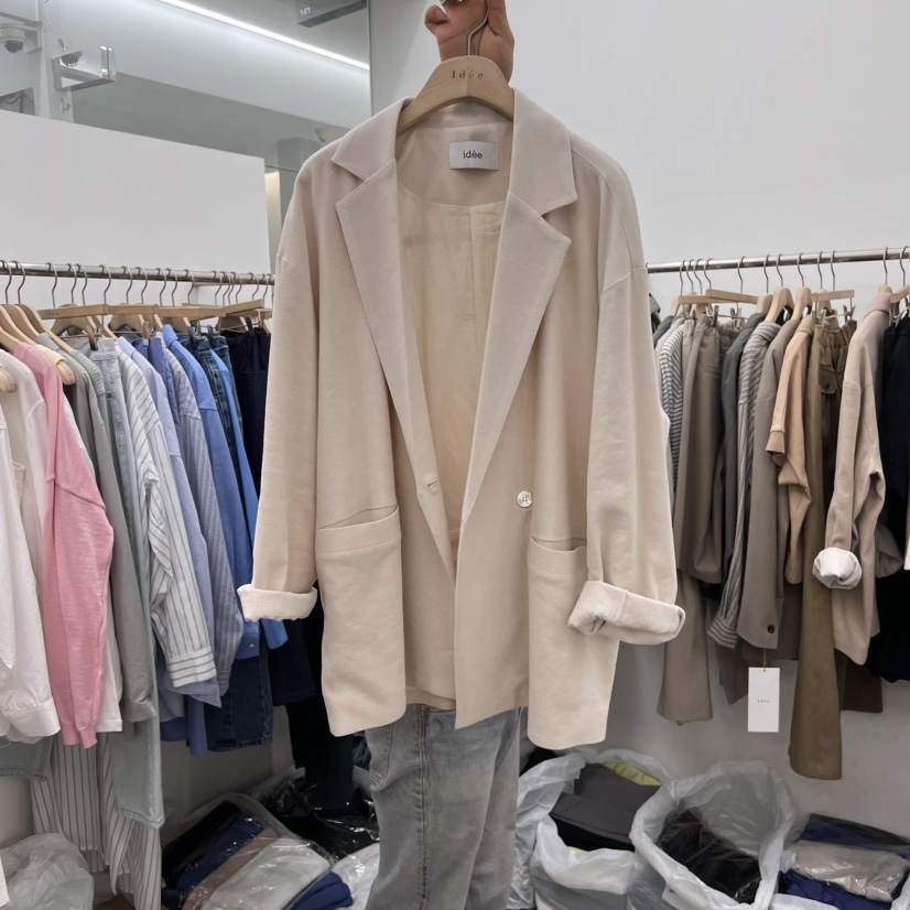 IDEE-A韓國直郵㊣女裝新品推薦休閑熱賣25春夏時尚職業夾克IDEE-A夾克圖色2