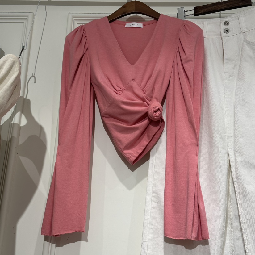 J.RITZY韓國直郵㊣東大門實拍女裝新款推薦休閑25春夏長袖T恤J.RITZY長袖T恤圖色4