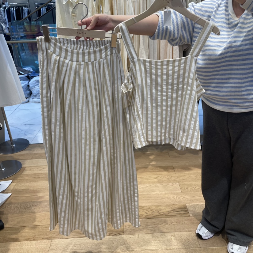 TARA韓國直郵㊣東大門實拍女裝新品推薦人氣休閑25春夏套裝TARA套裝圖色2
