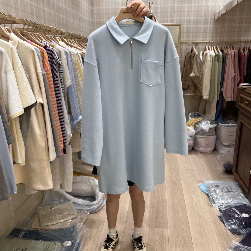 OURMOMENT直郵韓國代購㊣女裝新品人氣推薦25春夏休閑連衣裙OURMOMENT連衣裙圖色1