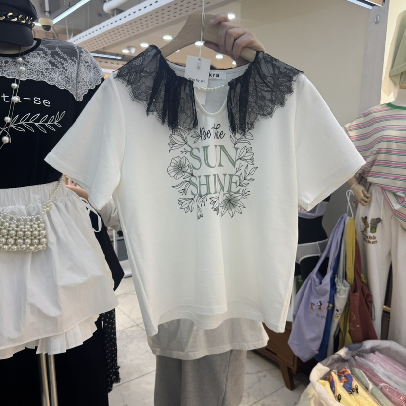 AKRA BY ART韓國直郵㊣女裝新款25春夏時尚熱賣休閑推薦T恤AKRA BY ARTT恤圖色1
