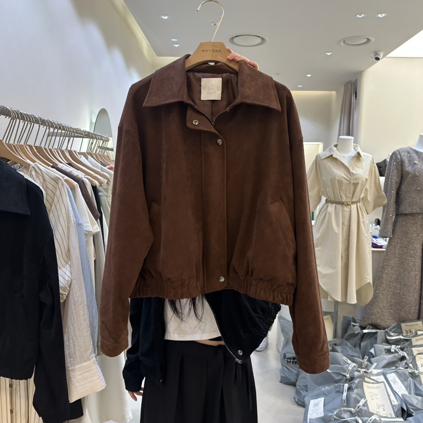 MATIERE直郵韓國代購㊣女裝新品職業推薦熱賣人氣時尚休閑夾克MATIERE夾克圖色1