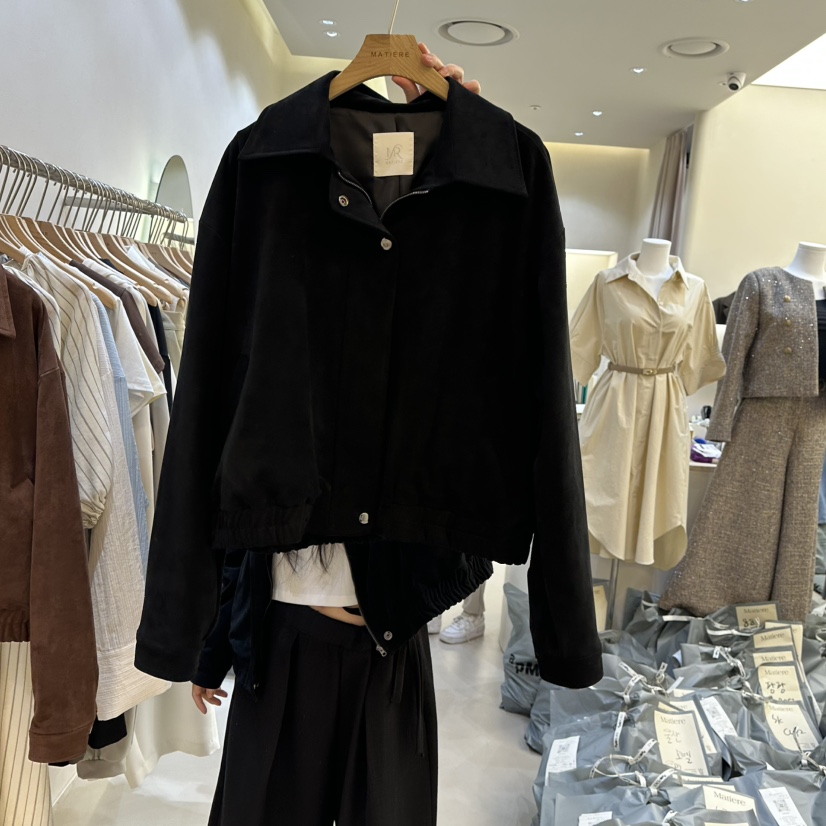 MATIERE直郵韓國代購㊣女裝新品職業推薦熱賣人氣時尚休閑夾克MATIERE夾克圖色2