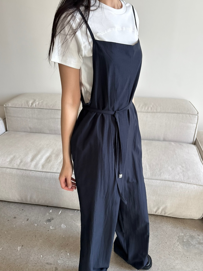 Verbena韓國直郵㊣東大門實拍女裝新品休閑熱賣連體褲含腰帶Verbena連體褲