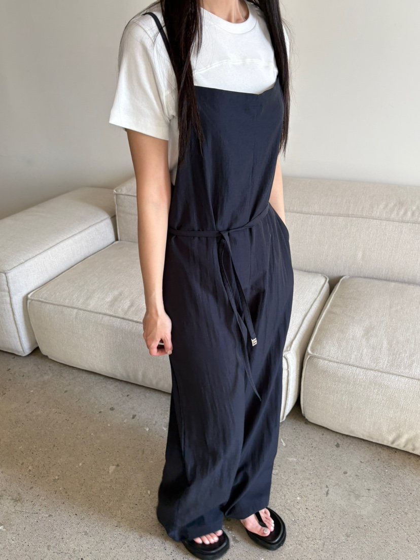 Verbena韓國直郵㊣東大門實拍女裝新品休閑熱賣連體褲含腰帶Verbena連體褲