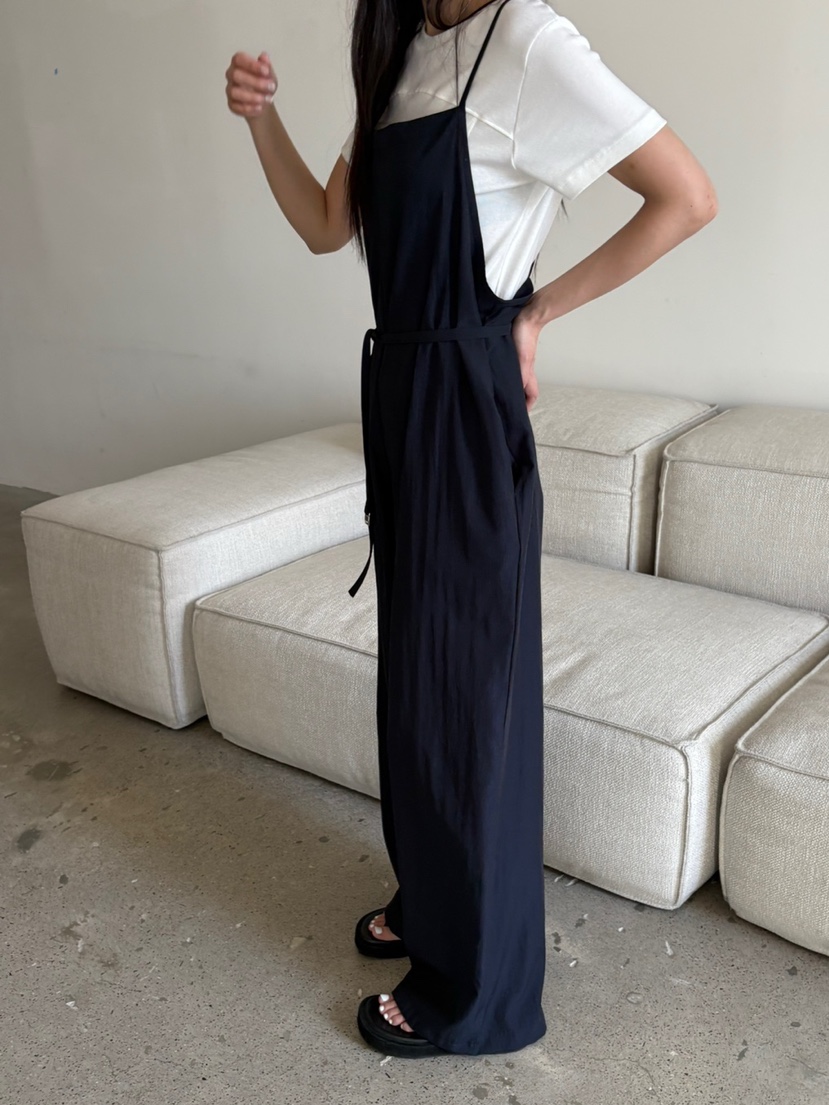 Verbena韓國直郵㊣東大門實拍女裝新品休閑熱賣連體褲含腰帶Verbena連體褲