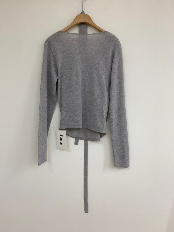 LAKE-A直郵韓國代購㊣女裝新品職業熱賣時尚休閑針織衫含脖帶Lake side針織衫