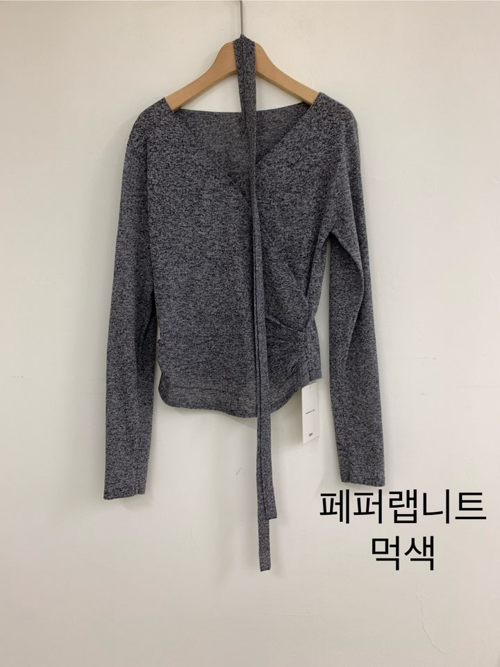 LAKE-A直郵韓國代購㊣女裝新品職業熱賣時尚休閑針織衫含脖帶Lake side針織衫圖色2